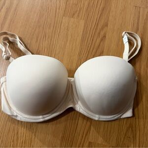 PINK VS Strapless Cream Bra